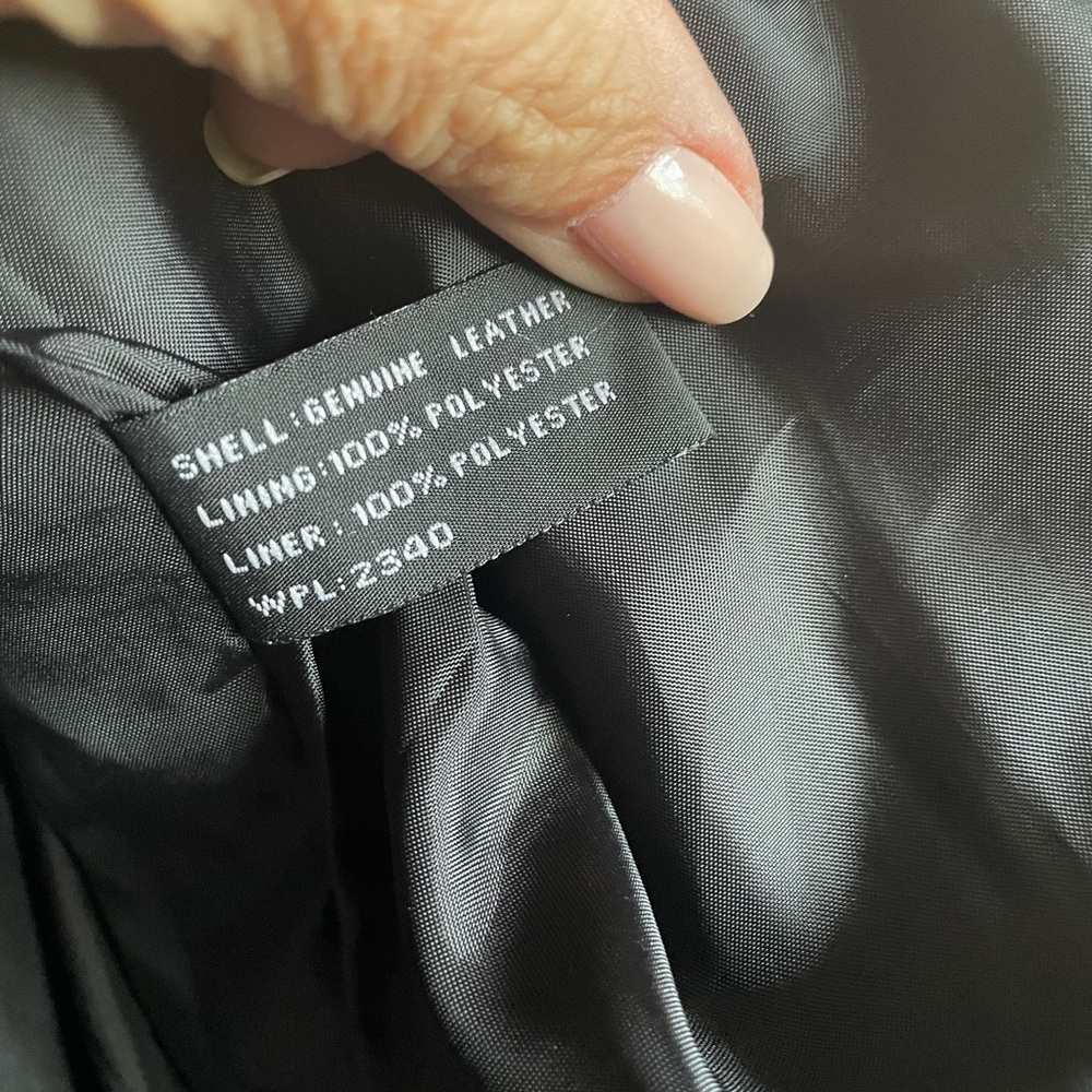 Fashion Element Black Leather Jacket very good condition size 2X - Picture 7 of 11